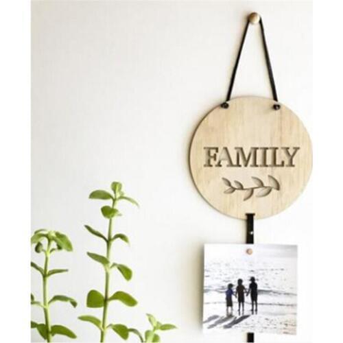 Scandinavian Style Wooden Photo Storage Hanger My Pretty Clips/Family Baby Hair Clips Wall Hanging Decoration Home Ornament