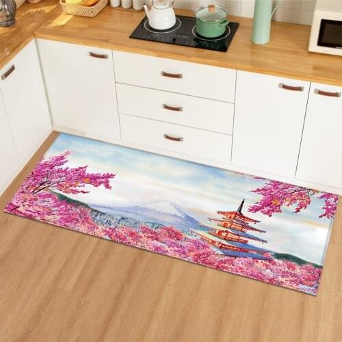 Home Kitchen Carpet Mat In The Living Room Places of Interest Entrance Door Mat Non-slip Bedroom Hallway Decoration Floor Rug