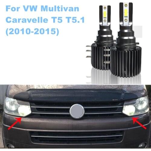 For VW Multivan Caravelle T5 T5.1 (2010-2015) CSP 3570 30w White LED DRL High Beam Headlight H15 Canbus