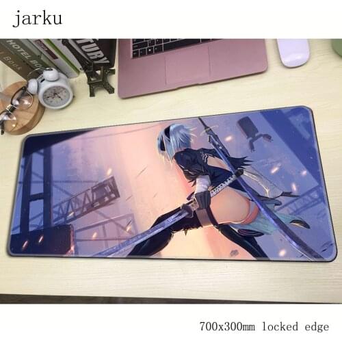 Nier automata pad mouse computador gamer mause pad 700x300X2MM padmouse big large mousepad ergonomic gadget office desk mats
