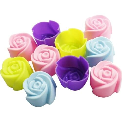 3cm Rose Silicone Mold Mini Flower Pastry Moulds Kitchen Accessories Cake Decorating Tools Moldes moldes d silicona para fondant