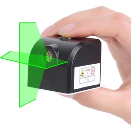 JUNEFOR 2 Lines Laser Level Construction Tool Horizontal Vertical Cross Lines Mini Laser Level Rechargeable Magnetic Adsorption