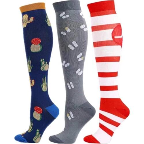 New Compression Socks For Men & Women Circulation 20-30mmhg Best Support Edema Diabetes Varicose Veins Running Marathon Sports