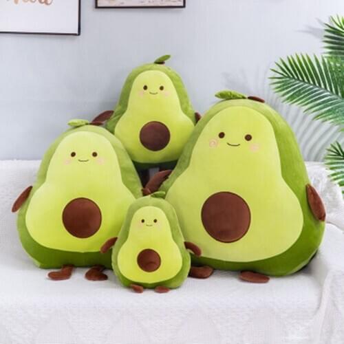 Avocado Creative Kawaii Plush Warm Hands Pillow Stuffed Plush Plants Toy Christmas Gift for Kids Pillow Cute Pillow