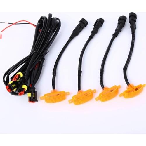 In the net light refitted 12V24V truck general daily light non-destructive installation of small yellow light decorative lamp