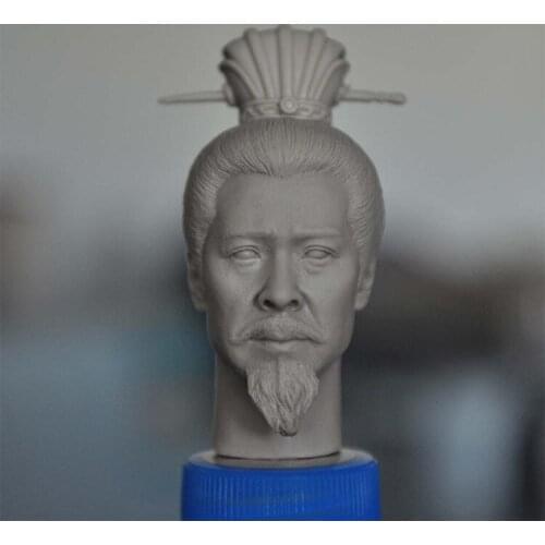 1/6 Scale The Legend of Three Kingdoms Emperor Liu Bei with Crown Unpainted Models for 12''Figures