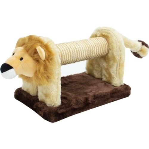 Small Cat Climbing Frame Scratcher Board Sisal Scratching Post Multifunctional Animal Styling Fashion Stable Soft Velvet Fabric