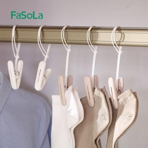 Fasola small plastic clip clothes holder household drying rack clothes clip drying clip