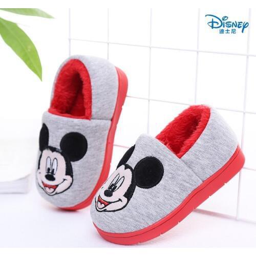 Disney Mickey Minnie 2021 Autumn Winter Soft Cotton Shoes Childrens Shoes For Boys / Childrens Slippers Babies