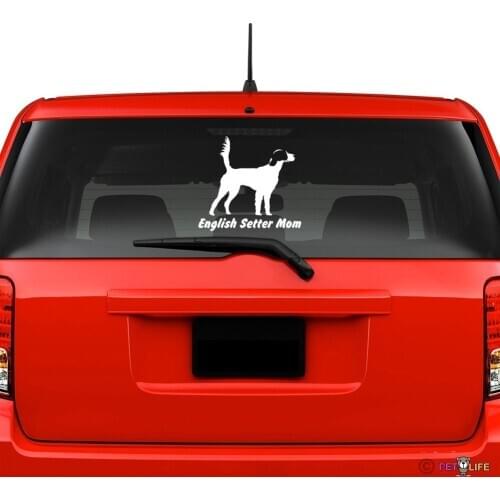 English Setter Mom Windshield Sticker Vinyl Auto Window llewellyn window decals
