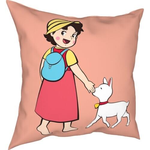 Heidi And Litle Goat Heidi The Girl From The Alps Pillowcover Home Decorative Cushion Cover Throw Pillow for Living Room