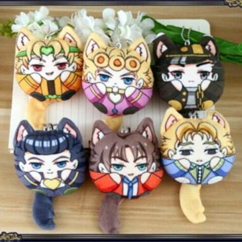 Cosmile Jojos Bizarre Adventure Giovanna Jotaro Joestar Kira Josuke Plush Keychain Toy Keychain Keyring Bag Strap