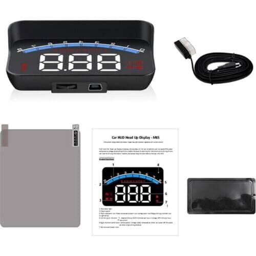 M6s Auto HUD Car Head Up Display Overspeed Warning Windshield Projector Alarm System OBD scanner