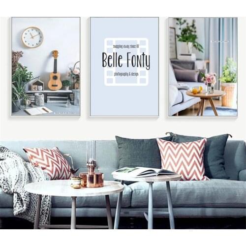 Nordic simple decorative painting Living room photography still life Hotel Club home decoration modern print canvas for wall