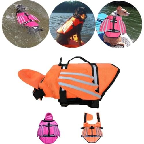 Dog Life Jacket Wings Design Pet Flotation Life Vest Ffor Small Middle Large Dogs Lifesaver Preserver Pets Swimsuit With Handle