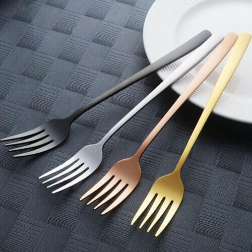 Stainless Steel Dinner Fork Hotel Restaurant Tableware Dessert Fork for Wedding Buffet Party Fruit Salad Fork Kitchen Tools