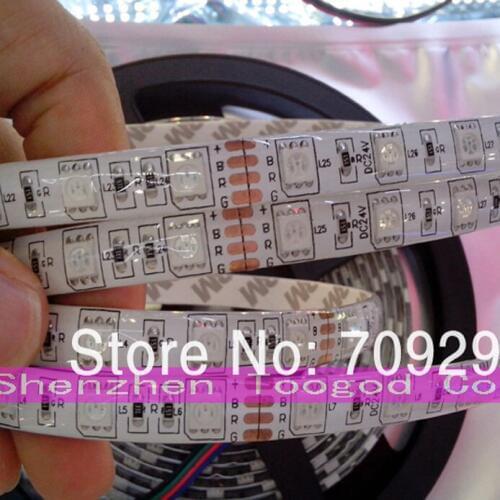 FREE DHL 200m/lot,DC 24V 300LED white/warm white/blue/green/red/RGB IP65 waterproof SMD 5050 LED strip light