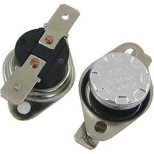 2 Pcs 95C 203F NC Thermostat Temperature Control Switch KSD3014 2 Terminals