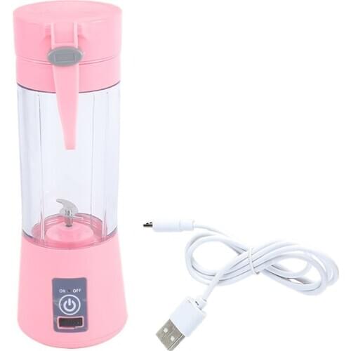 USB Juicer Cup, Fruit Mixing Machine, Portable Personal Size Eletric Rechargeable Mixer, Blender, Water Bottle 380ml with USB