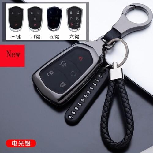 High-Quality Galvanized Alloy Car Smart Key Case Cover for Cadillac XTS XT5 XT6 XT4 CT4 CT5 TS-L