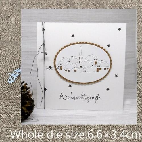 XLDesign Craft Metal Cutting Die cut dies house village decoration scrapbook Album Paper Card Craft Embossing die cuts
