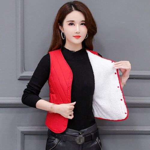 ZG1848 2021 autumn winter new wome ninside wear fashion casual pure color warm thick short vest cheap wholesale