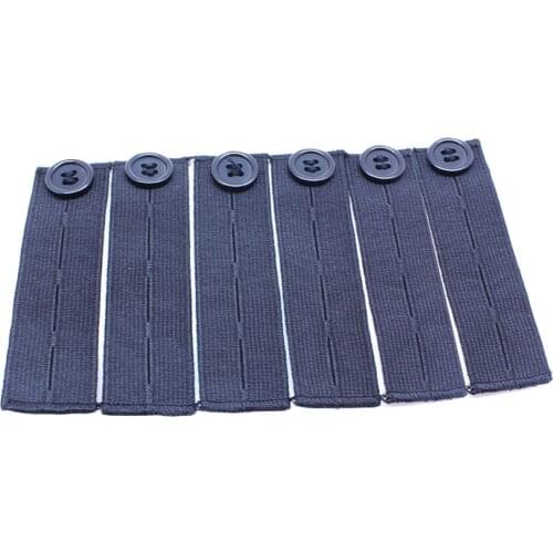 6pcs Elastic Waist Extenders Adjustable Waistband Expanding Button Women Jeans Pants Buttons Extender