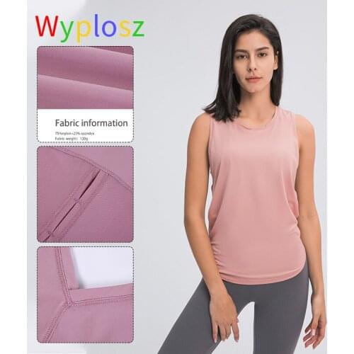 Wyplosz Vests For Womens Underwear Tank Top Clothing Training Sports Workout Vest Yoga Woman Sexy Chest Strap Nylon Ventilation
