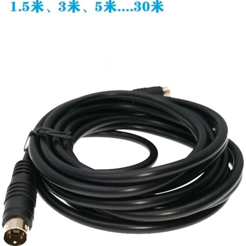 1.5m 5ft 4 Pin Svideo Cable Male to Male MD4 pin computer connected TV cable For Projector VCR DVD Gold Plated New