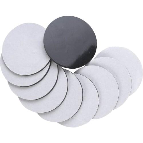 10Pcs 80mm 4mm Round Black Silicone Oval Model Bases Support for Wargames Table Games Adhesive Fixing Model Toy Collection