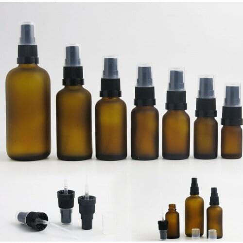 12 x Travel amber glass perfume containers Mist sprayer bottles 100ML 50ML 3ML 20ML 15ML 10ML 5ML Glass Perfume Containers