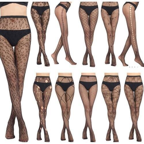 20 Styles lace Tights for girls Women sexy suspenders high waist fishnet dress pantyhose yarns Garter net Stockings hose