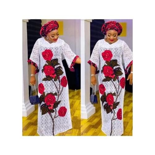 2021 New Fashion African Dresses for Women Fashion Classic African Women Clothing Dashiki Free Size Print Loose Long Dress