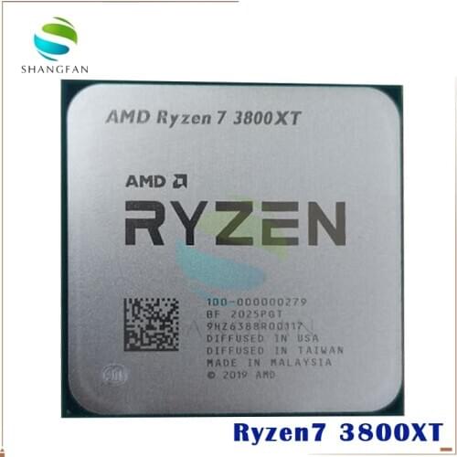 AMD Ryzen 7 3800XT R7 3800XT 3.9 GHz Eight-Core 16-Thread CPU Processor 100-000000279 Socket AM4 New but without cooler