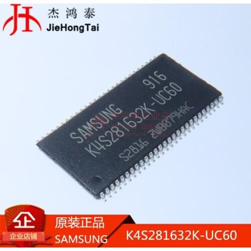 Free shipping SANSUNGK4S281632K-UC60 TSOP56 128Mb SDRAM 10PCS