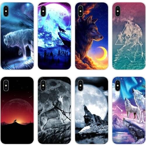 For Samsung Galaxy J1 J2 J3 J4 J5 J6 J7 J8 Plus 2018 Prime 2015 2016 2017 Accessories Phone Cases Covers Snow Wolf Moon