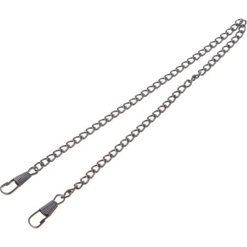 THINKTHENDO Metal Purse Chain Strap Handle Shoulder DIY Cross Body Bag Handbag Replacement 40CM