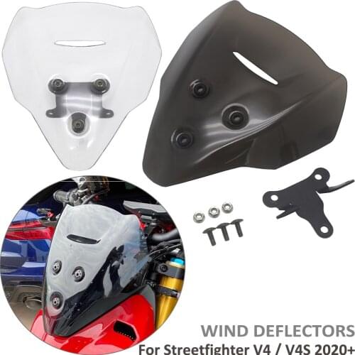 For DUCATI Streetfighter V4 V4S V4 S 2020 2021 Motorcycle Accessories Windscreen Windshield Viser Baffle VIsor Wind Deflectors