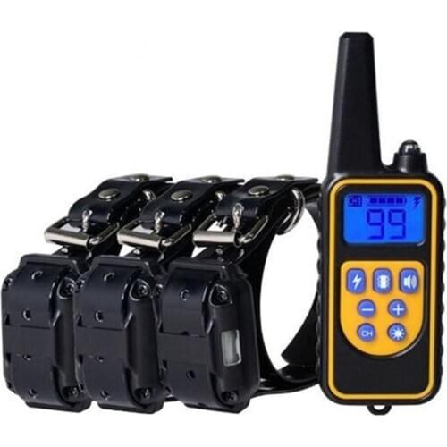 Electric Dog Training Collar Remote Control Waterproof Electric Dog Collar Shock Vibration Rechargeable Dog Collar for Two Dogs