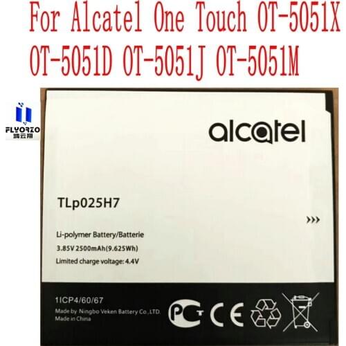 New High Quality 2500mAh TLp025H7 Battery For Alcatel One Touch OT-5051X OT-5051D OT-5051J OT-5051M Mobile Phone