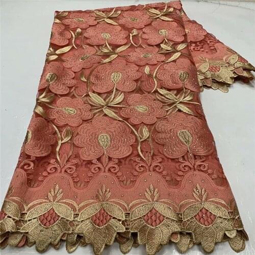 French Net Lace Fabric 2021 Latest African Fabric With Embroidery Mesh Tulle Lace Fabric High quality Nigerian Lace 2L13-19