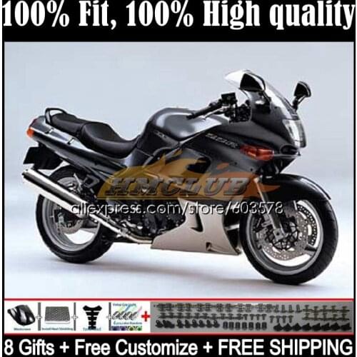 OEM For KAWASAKI NINJA ZZR-400 ZZR400 00 01 02 03 04 05 06 07 65CL.30 ZZR 400 1993 1995 1996 1997 1998 1999 Fairing Grey black