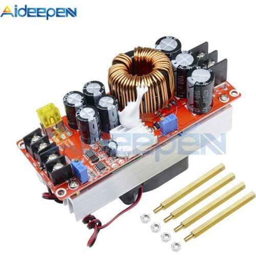 1500W 30A Voltage Step Up Converter Adjustable DC-DC 10V-60V to 12V-90V Current Power Supply Boost Module With Fan