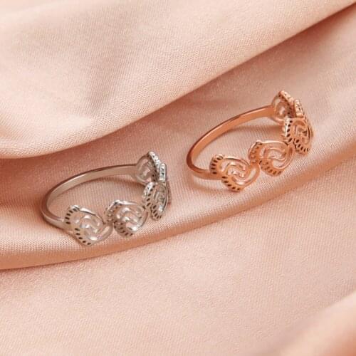 Skyrim Korean Style Cute Women Footprint Rings Couple Stainless Steel Casual Finger Rings 2021 Trendy Jewelry Gift Dropshipping