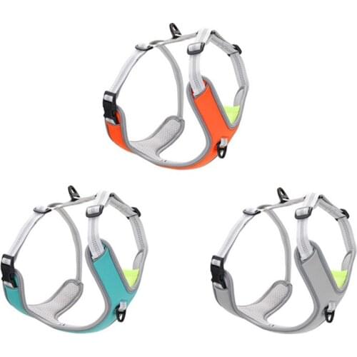 Reflective Dog Harness No Pull Dog Vest Adjustable Mesh Pet Harness For Small Large Dogs Running Training French Bulldog