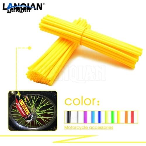 72pcs Universal Motorcycle Wheel spoke skins For Kawasaki KX250F KLX250s KLX110 KSR PRO KX100 KX85