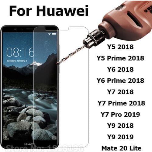 Tempered Glass for Huawei Y9 2019 Phone Screen Protector Film for Huawei Y9 Y5 Y6 Prime 2018 Protective Glass for Y7 Pro 2018
