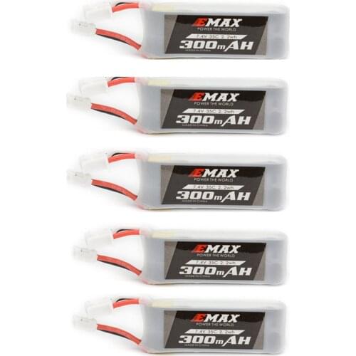 2S HV 7.6V 7.4V 300mah Lipo Battery 35C 120C for Emax Tinyhawk 2 Battery DIY FPV Racing Drone Tiny Whoop Spare Parts 5pcs/lot