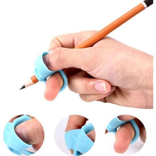 3pcs Back To School Presents Two-Finger Pen Holder Correction Device Pencil Wedding Gifts for Guests Baby Souvenirs Party Favors