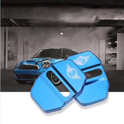 4Pcs Car Door Lock Protection Cover for BMW MINI F Series F54/F55/F56/F6 R Series R60/R61 Car Door Lock Cover Decoration